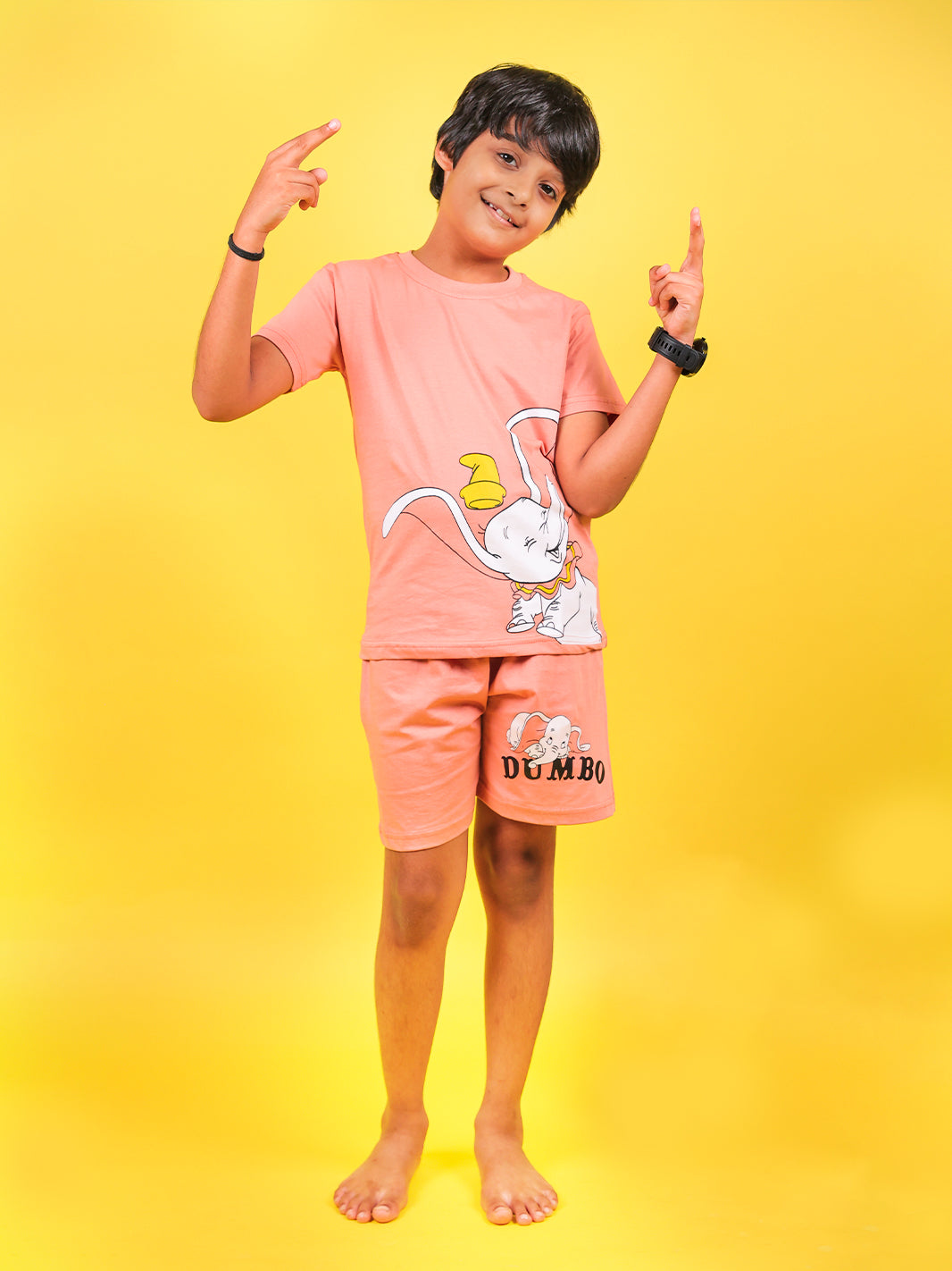 Dumbo Print Half Sleeve Tshirt & Short Co-Ord Set