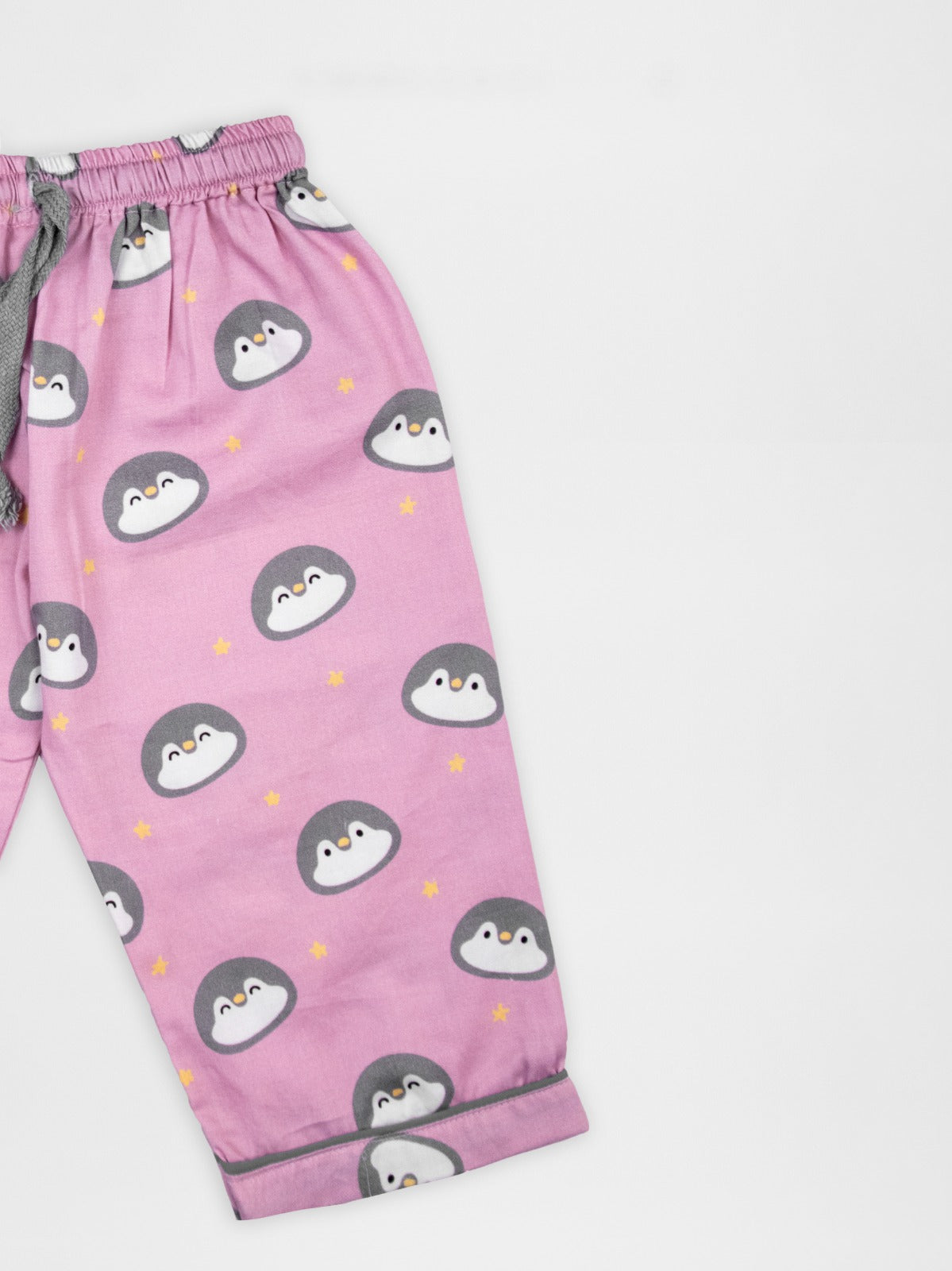 Pink Penguins Pajama Set for kids