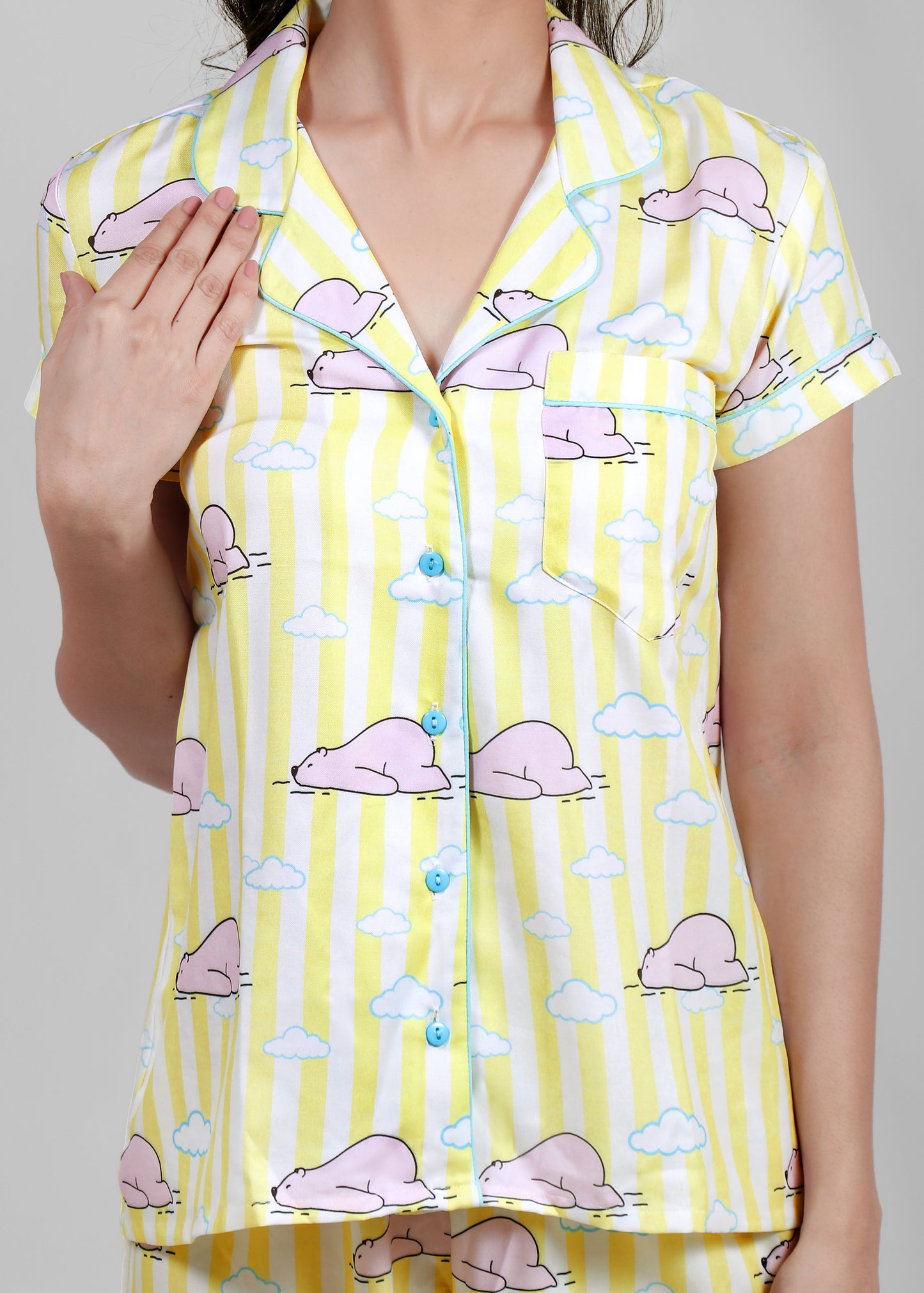 Sleepy Bear Short & Shirt Set for Women