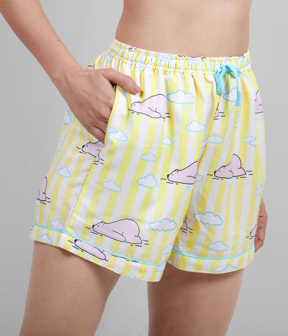 Sleepy Bear Short & Shirt Set for Women