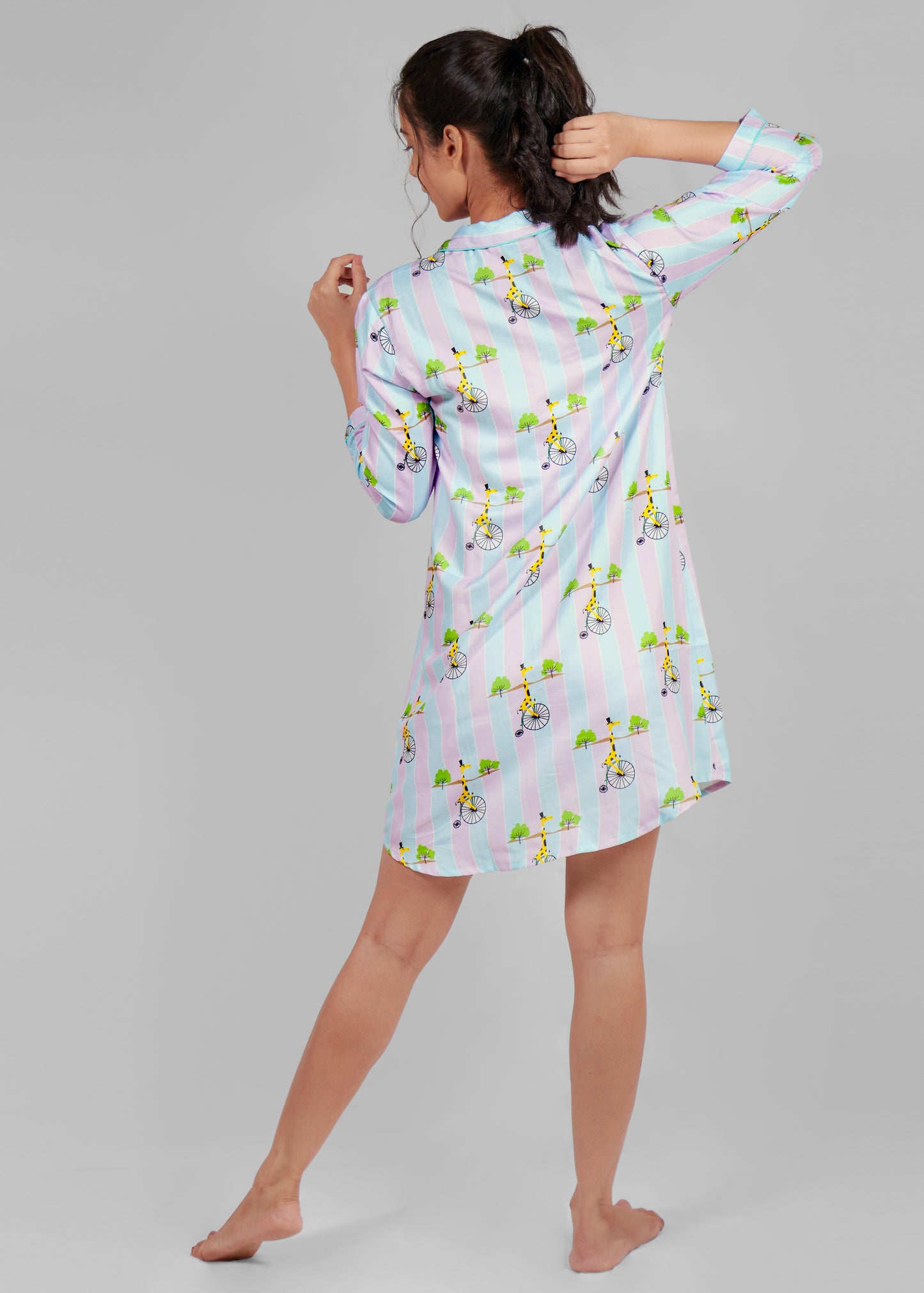 Giraffe on Wheels SleepShirt for Women