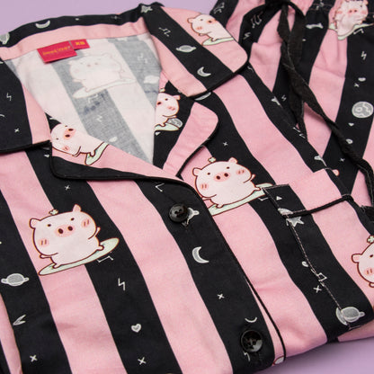 Space Piglet Pajama Set for Women