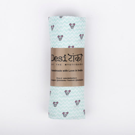 Mouse Bamboo Muslin Swaddle for Baby